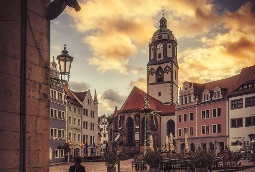 Meißen Marktplatz mit Frauenkirche (MATE Theme für Contao)